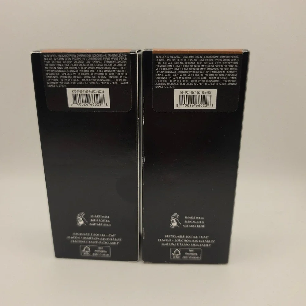 Lot of 2 KVD Beauty Good Apple Serum Foundation Tan 072 Full Coverage 1.01oz NIB